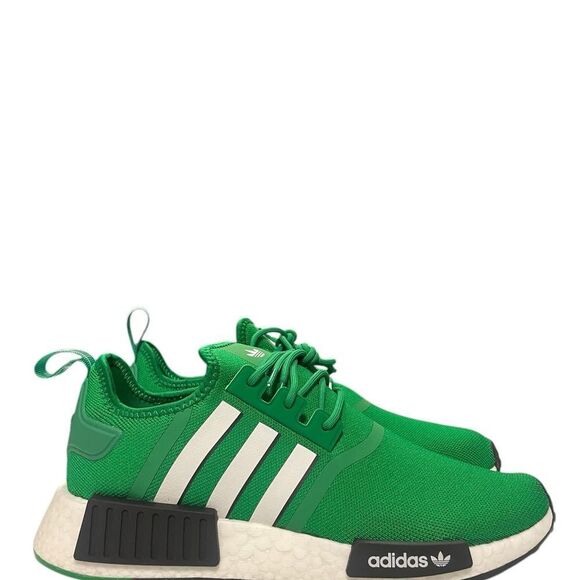 Adidas NMD R1 Men’s Casual Running Shoe Green White Black Sneaker Gym Trainer - Picture 1 of 9